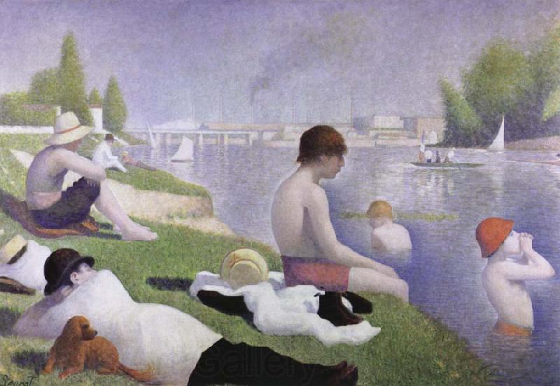 Georges Seurat bathers as asnieres Germany oil painting art